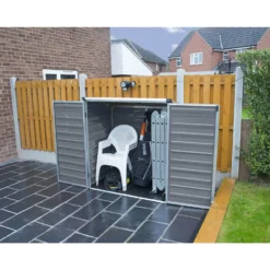 Palram - Canopia Voyager Pent Shed - Dark Grey -Garden Care Shop 12806862 3504833195712653
