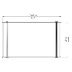 Palram - Canopia Canopy Neo 1350 Grey Twinwall -Garden Care Shop 12807312 1254833218227989