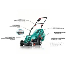 Bosch 1300W Rotak 34-13 Electric Lawn Mower - 34cm -Garden Care Shop 12809318 6605027558834463