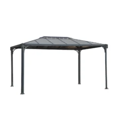 Palram - Canopia Martinique 4300 Garden Gazebo Grey Bronze -Garden Care Shop 12810742 1974833198960246