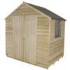 7x5ft Forest Natural Timber Overlap Apex Pressure Treated Wooden Shed -Garden Care Shop 12810891 1834831963988913