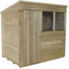 7x5ft Forest Natural Timber Overlap Pent Pressure Treated Wooden Shed -Garden Care Shop 12810896 9964831947553803