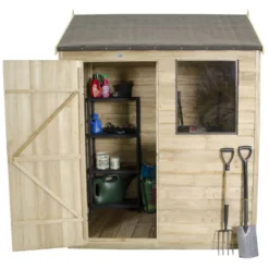 6x4ft Forest Natural Timber Overlap Reverse Apex Wooden Shed 15 6x4ft Forest Natural Timber Overlap Reverse Apex Wooden Shed -Garden Care Shop 12810897 5214833194870013