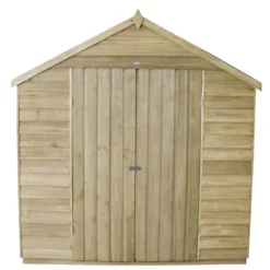 7x7ft Forest Natural Timber Overlap Apex Pressure Treated Wooden Shed -Garden Care Shop 12810900 1884833193883862