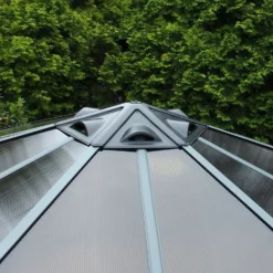 Palram - Canopia Monaco Hexagonal Garden Gazebo Grey -Garden Care Shop 12810973 1374924173003792