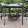 Palram - Canopia Monaco Hexagonal Garden Gazebo Grey 1 Palram - Canopia Monaco Hexagonal Garden Gazebo Grey -Garden Care Shop 12810973 1864924172689461