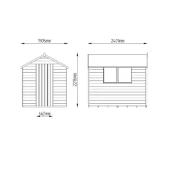 8x6ft Forest Wooden Overlap Pressure Treated Apex Shed -incl. Installation 19 8x6ft Forest Wooden Overlap Pressure Treated Apex Shed -incl. Installation -Garden Care Shop 12814916 4274832992147161