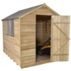 8x6ft Forest Wooden Overlap Pressure Treated Apex Shed -incl. Installation -Garden Care Shop 12814916 8384831942204035