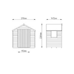 7x5ft Forest Wooden Overlap Pressure Treated Apex Shed -incl. Installation -Garden Care Shop 12814918 6994845696754428