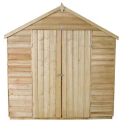 7x5ft Forest Wooden Overlap Pressure Treated Apex Shed -incl. Installation -Garden Care Shop 12814918 9244845696636675