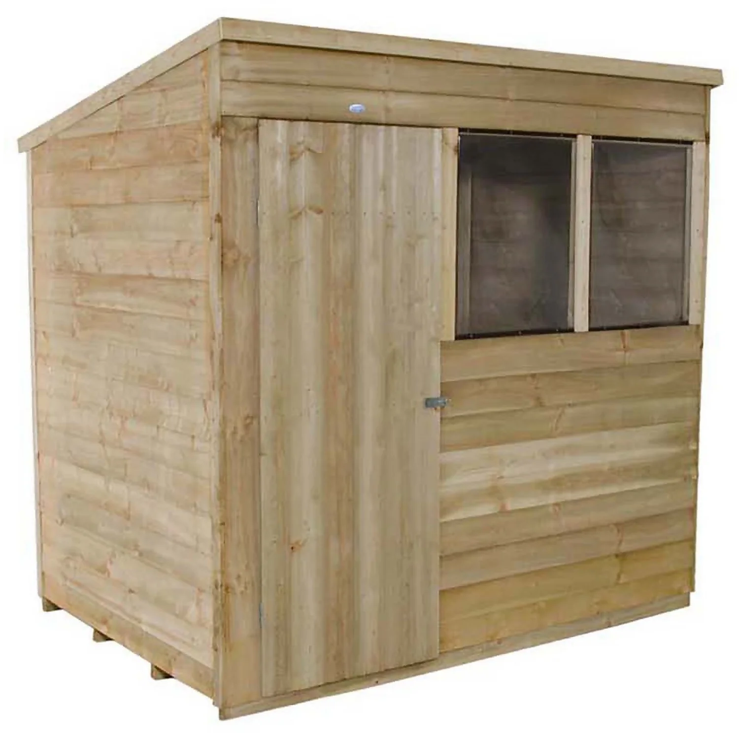 7x5ft Forest Wooden Overlap Pressure Treated Pent Shed -incl. Installation 5 7x5ft Forest Wooden Overlap Pressure Treated Pent Shed -incl. Installation - Image 3