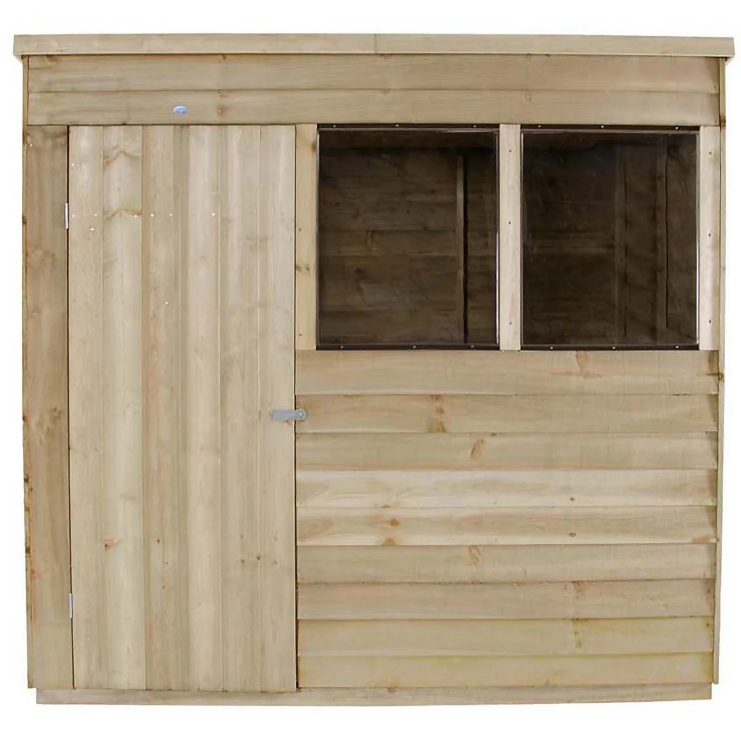 7x5ft Forest Wooden Overlap Pressure Treated Pent Shed -incl. Installation 6 7x5ft Forest Wooden Overlap Pressure Treated Pent Shed -incl. Installation - Image 4