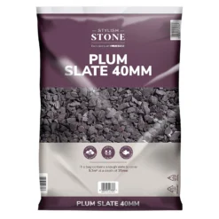 Stylish Stone Plum Slate 40mm - Large Pack - 19kg -Garden Care Shop 12815204 5194902949043271