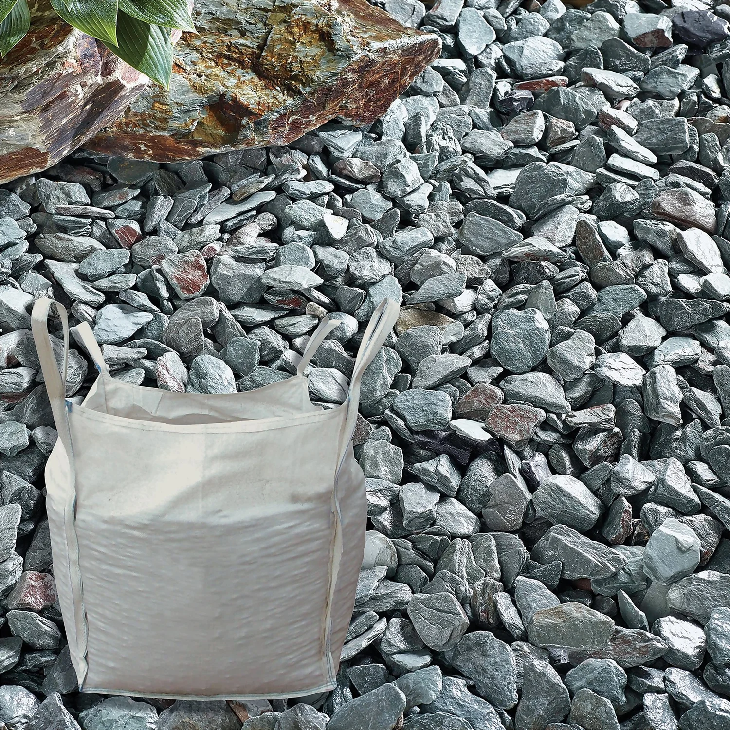 Stylish Stone Green Slate 40mm - Bulk Bag 750 Kg 3 Stylish Stone Green Slate 40mm - Bulk Bag 750 Kg