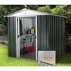 Yardmaster 6x5ft Hercules Deluxe Apex Metal Shed With Floor Frame -Garden Care Shop 12817649 8564924202231514