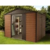 Yardmaster 10x6ft Woodgrain Metal Shed 2 Yardmaster 10x6ft Woodgrain Metal Shed -Garden Care Shop 12817673 2054831946655762