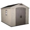 Keter Factor 8 X 11ft Outdoor Garden Apex Storage Shed - Beige/Brown 2 Keter Factor 8 X 11ft Outdoor Garden Apex Storage Shed - Beige/Brown -Garden Care Shop 12817718 1314895623388619