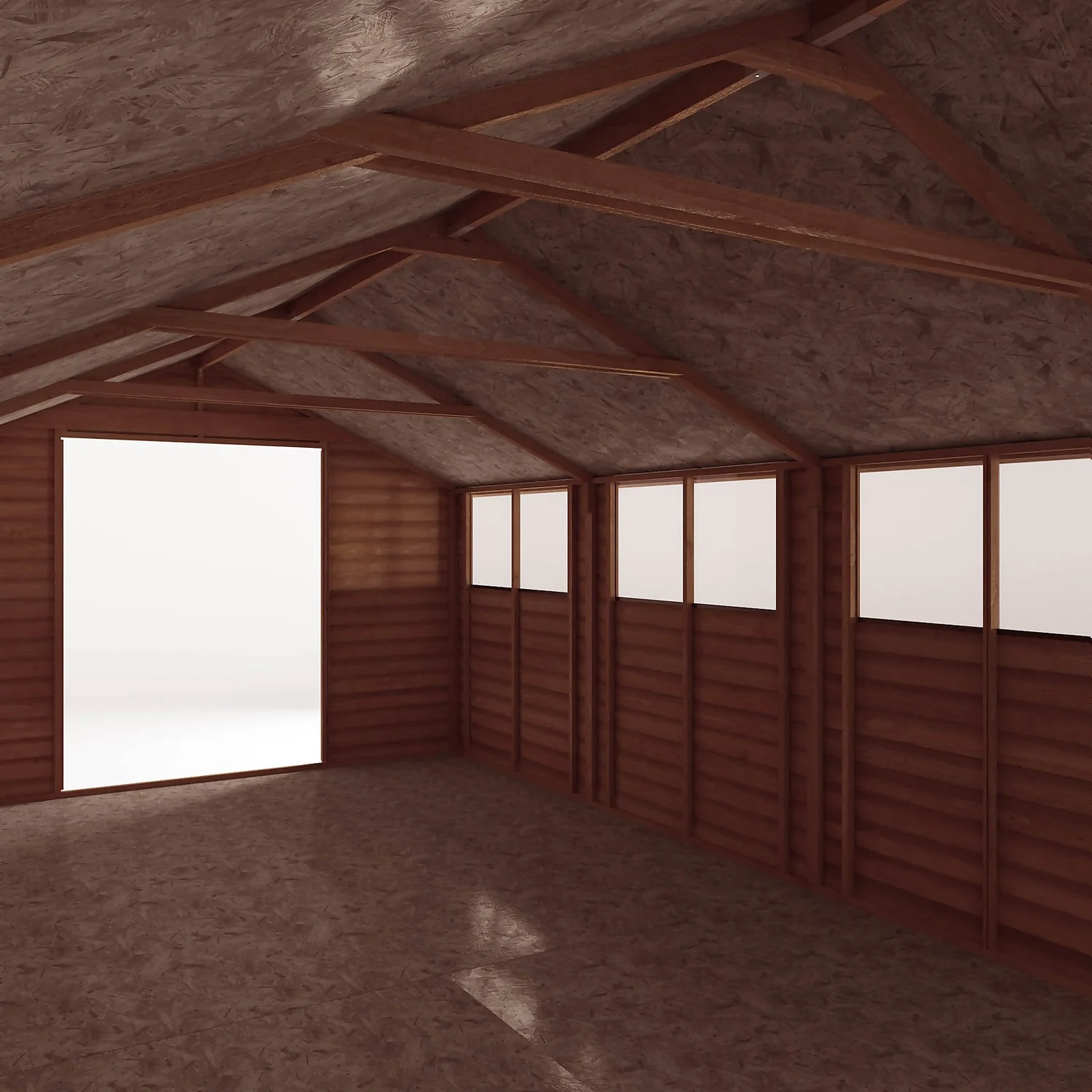 Mercia 20 X 10ft Overlap Apex Wooden Shed 7 Mercia 20 X 10ft Overlap Apex Wooden Shed - Image 5