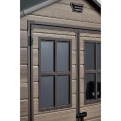 Keter Scala 6 X 8ft Outdoor Garden Apex Storage Shed - Brown -Garden Care Shop 12820748 1894909431068058