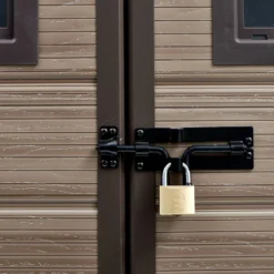 Keter Scala 6 X 8ft Outdoor Garden Apex Storage Shed - Brown -Garden Care Shop 12820748 7024909430978295