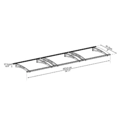 Palram - Canopia Canopy Aquila 4500 Grey Clear -Garden Care Shop 12821839 2134833199580589