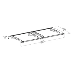 Palram - Canopia Canopy Aquila 3000 Grey Clear -Garden Care Shop 12821841 5654833200018391