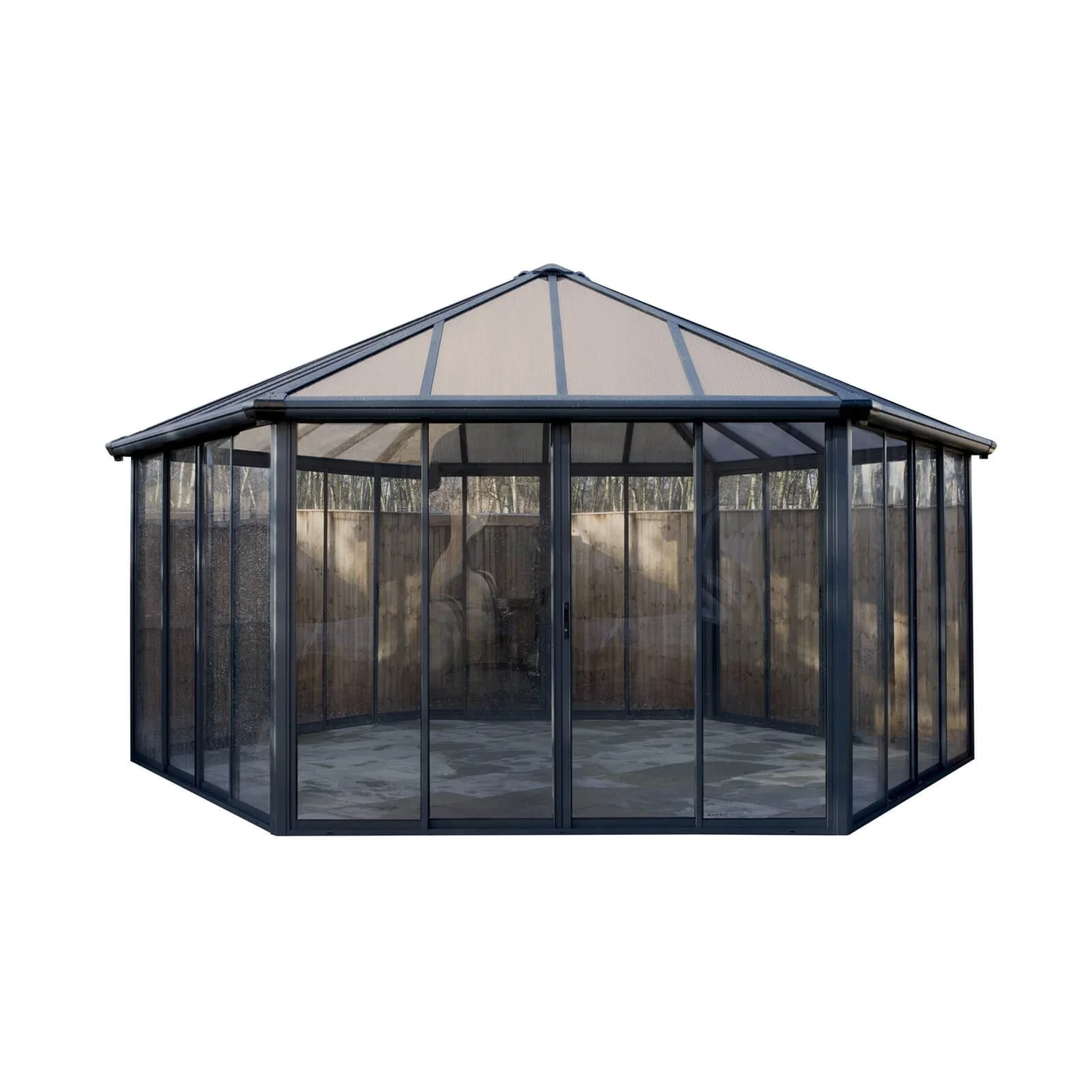 Palram - Canopia Garda Garden Conservatory Grey Bronze 4 Palram - Canopia Garda Garden Conservatory Grey Bronze - Image 2