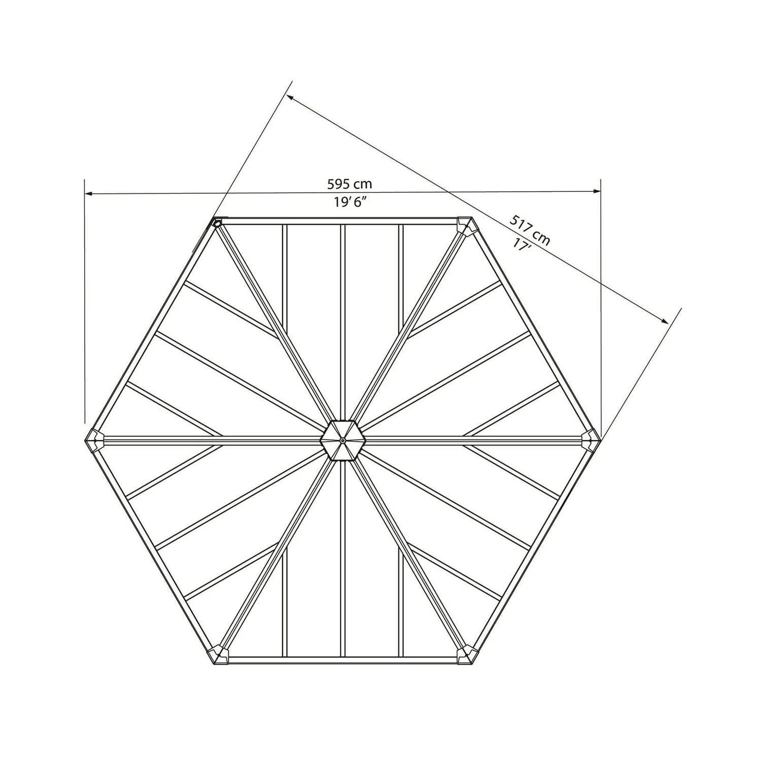 Palram - Canopia Garda Garden Conservatory Grey Bronze 11 Palram - Canopia Garda Garden Conservatory Grey Bronze - Image 9