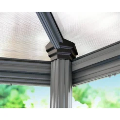 Palram - Canopia Roma Hexagonal Garden Gazebo Grey 13 Palram - Canopia Roma Hexagonal Garden Gazebo Grey -Garden Care Shop 12821930 1024833174980112