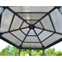 Palram - Canopia Roma Hexagonal Garden Gazebo Grey 11 Palram - Canopia Roma Hexagonal Garden Gazebo Grey -Garden Care Shop 12821930 6544833174932253