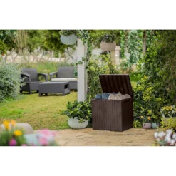 Keter City Outdoor Garden Storage Box 113L - Brown 15 Keter City Outdoor Garden Storage Box 113L - Brown -Garden Care Shop 12822290 1104900073787729