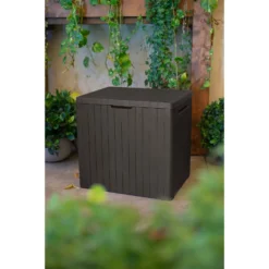 Keter City Outdoor Garden Storage Box 113L - Brown 13 Keter City Outdoor Garden Storage Box 113L - Brown -Garden Care Shop 12822290 1124900073755494