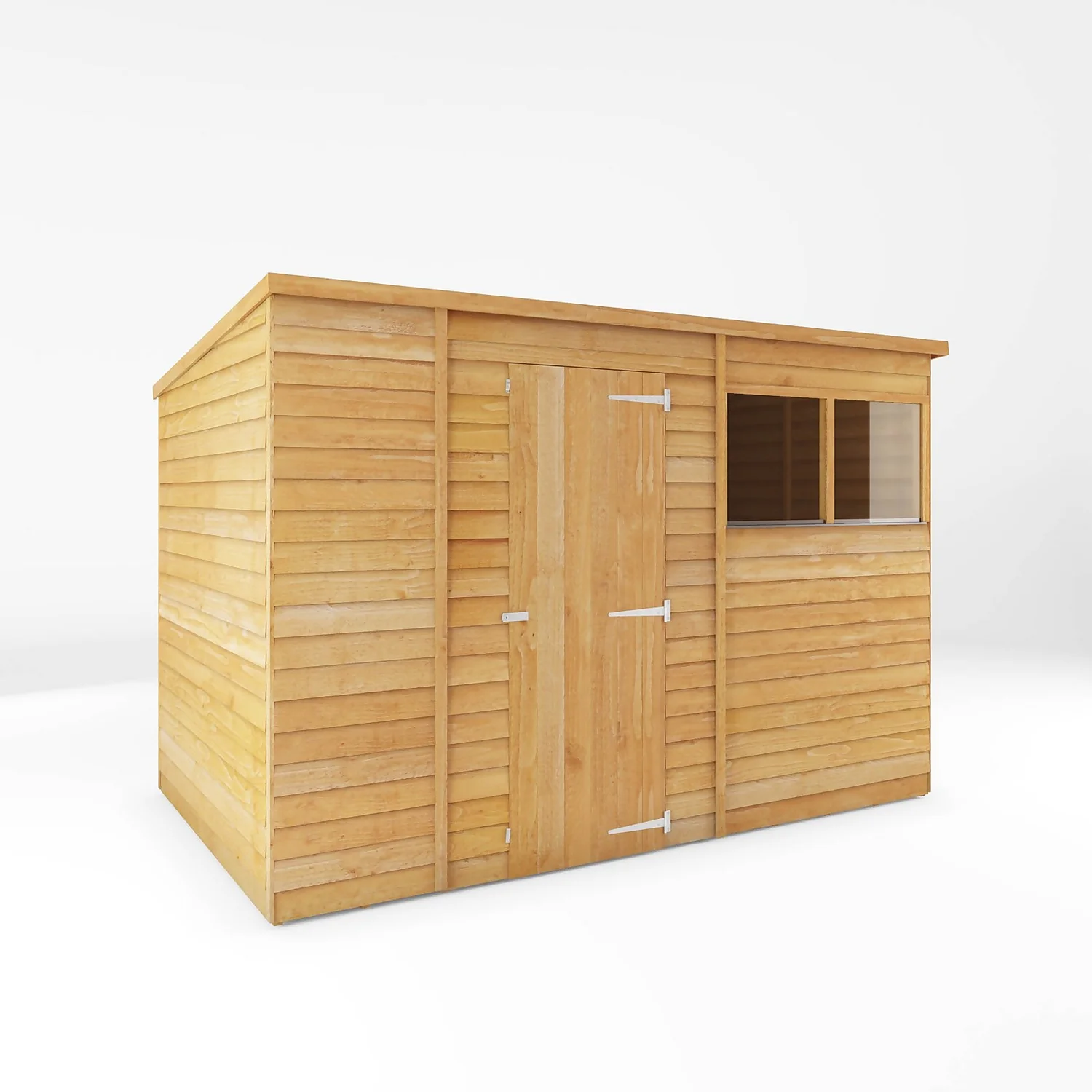 Mercia 10 X 6ft Overlap Pent Shed - Incl. Installation 3 Mercia 10 X 6ft Overlap Pent Shed - Incl. Installation