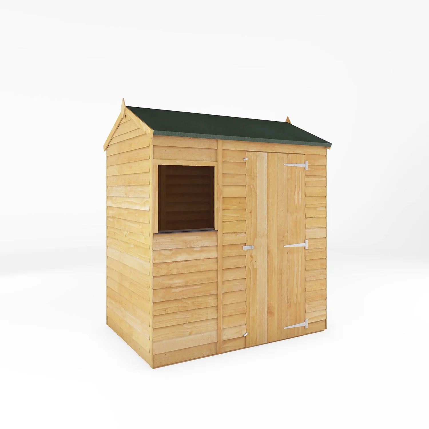 Mercia 6 X 4ft Overlap Reverse Apex Shed 3 Mercia 6 X 4ft Overlap Reverse Apex Shed