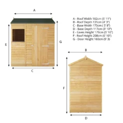 Mercia 6 X 4ft Overlap Reverse Apex Shed 20 Mercia 6 X 4ft Overlap Reverse Apex Shed -Garden Care Shop 12822436 1994980392727288