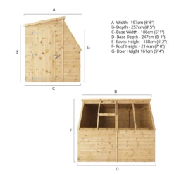 Mercia 8 X 6ft Potting Shed - Incl. Installation -Garden Care Shop 12822458 2415028841733964
