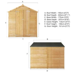 Mercia 10 X 6ft Overlap Apex Windowless Shed - Installation Included -Garden Care Shop 12822596 1465051417300649