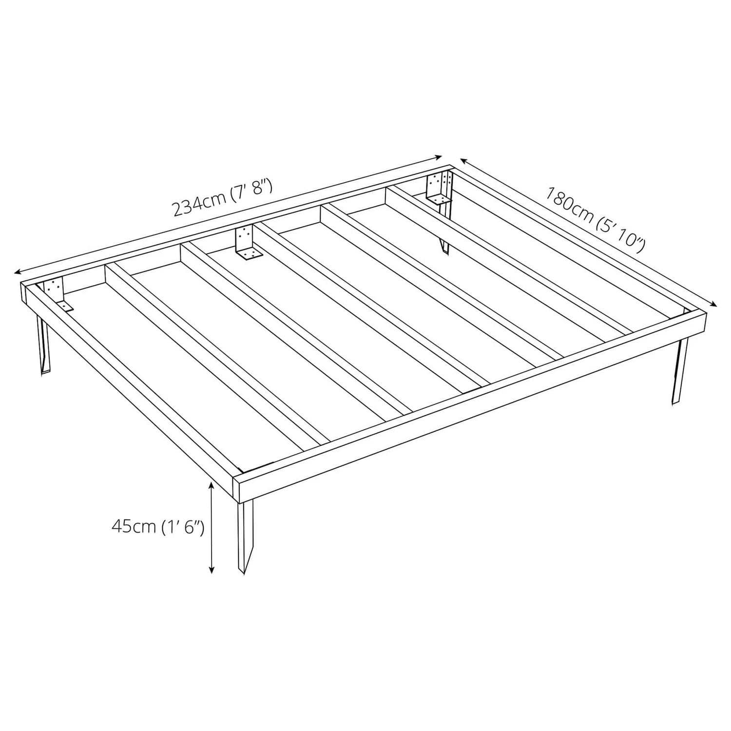 Mercia 8x6ft Pressure Treated Wooden Shed Base - Installation Included 7 Mercia 8x6ft Pressure Treated Wooden Shed Base - Installation Included - Image 5