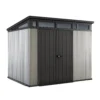 Keter Artisan 9 X 7ft Outdoor Garden Storage Pent Shed - Grey -Garden Care Shop 12823643 8465036177364474