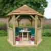 Forest (Installation Included) Thatch Roof Furnished Gazebo - 3m - Green -Garden Care Shop 12823705 1494831944215640