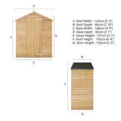 Mercia 5 X 3ft Overlap Apex Windowless Shed - Incl. Installation 20 Mercia 5 X 3ft Overlap Apex Windowless Shed - Incl. Installation -Garden Care Shop 12825400 6625012835936039