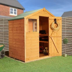 Mercia 4 X 6ft Shiplap Apex Shed - Included Installation -Garden Care Shop 12825402 1264989436854954