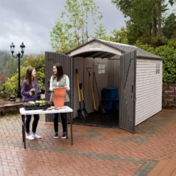 Lifetime 7 X 12ft Outdoor Storage Shed -Garden Care Shop 12826345 8875012584258335