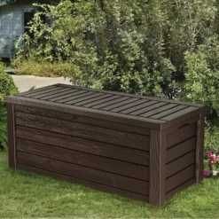 Keter Westwood Outdoor Garden Storage Box 570L - Brown -Garden Care Shop 12828828 6994858568444073