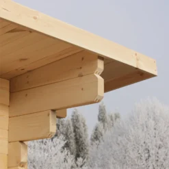 Forest Mendip 5.0m X 4.0m Log Cabin Double Glazed, 34kg Polyester Felt, Plus Underlay - Installation Included -Garden Care Shop 12833120 1994833199081557