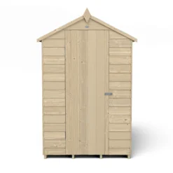 Forest 6 X 4ft Overlap Pressure Treated Apex Shed- 4 Window -Garden Care Shop 12833289 4584833201819756