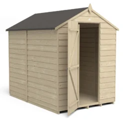 Forest 7 X 5ft Overlap Pressure Treated 7x5 Apex Shed - No Window -Garden Care Shop 12833292 1374833195352941
