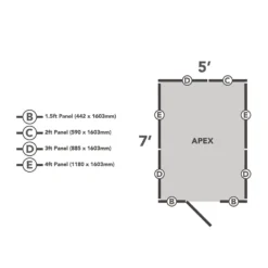 Forest 7 X 5ft Overlap Pressure Treated 7x5 Apex Shed - No Window -Garden Care Shop 12833292 1944833195217227