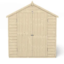 Forest 8 X 6ft Overlap Pressure Treated Apex Shed - Double Door No Windows 13 Forest 8 X 6ft Overlap Pressure Treated Apex Shed - Double Door No Windows -Garden Care Shop 12833294 1034833197408001
