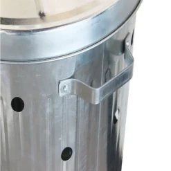 None Garden Galvanised Steel Incinerator / Fire Bin With Lid - 85L -Garden Care Shop 12834094 7265030658432669